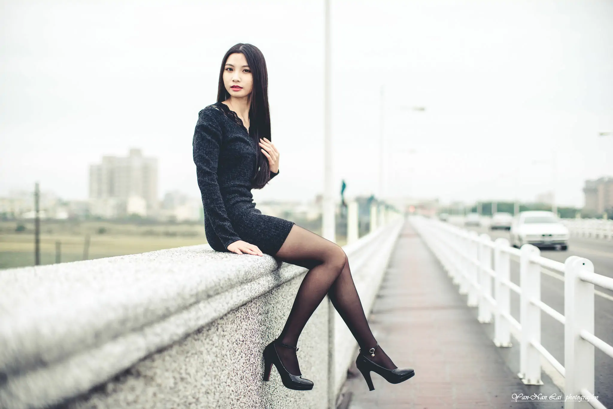 [臺灣嫩模] Jenny《黑絲外拍》