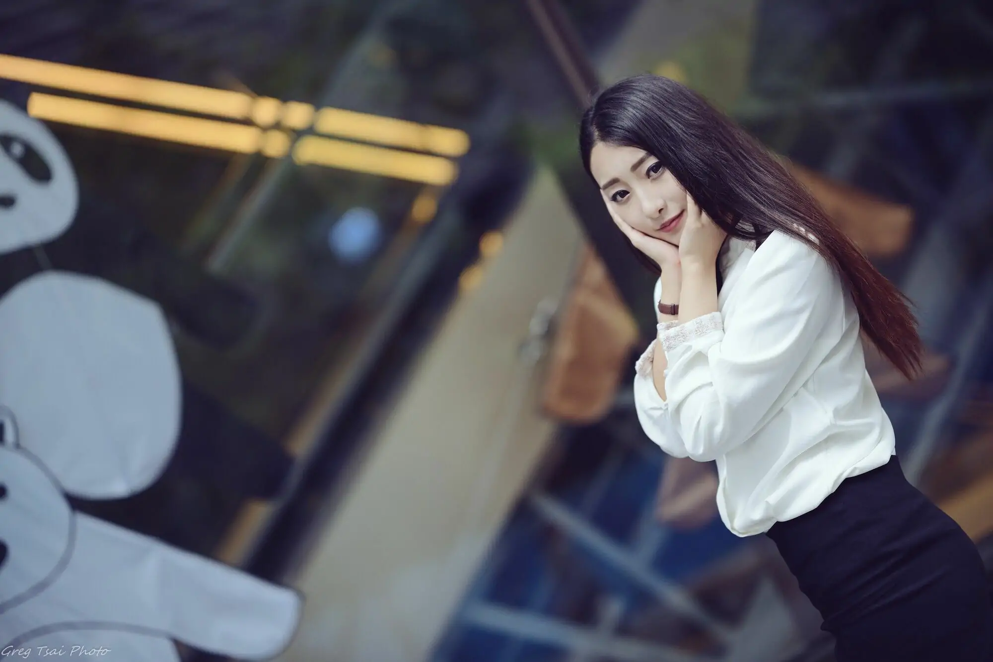 [臺灣網紅美女] Joan小葵 小清新腿模風 信義街拍