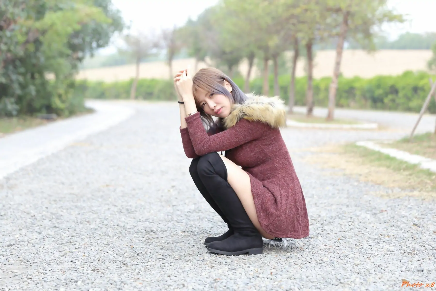 [台湾网红美女] Ann 外拍三套服饰 