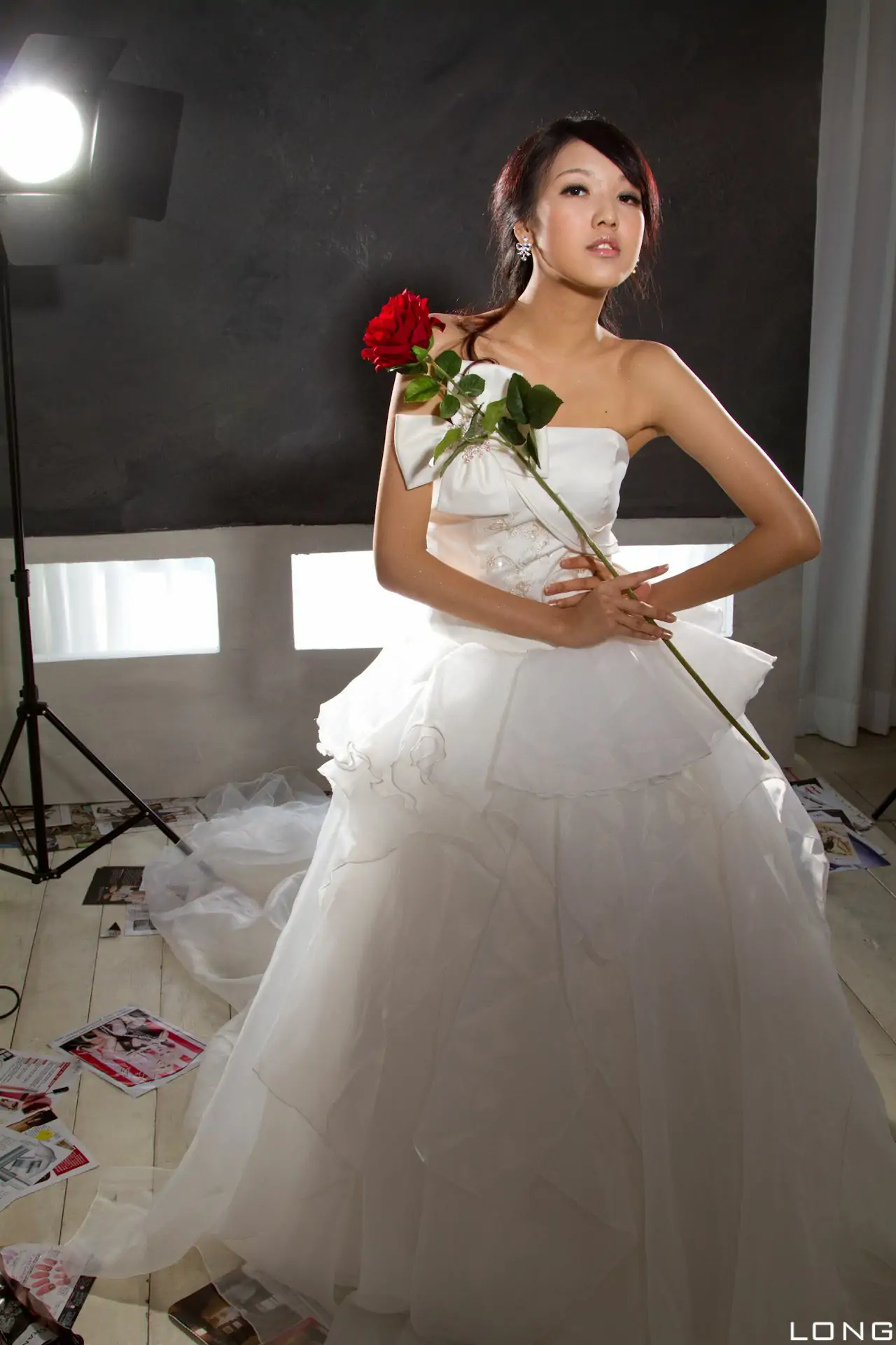 臺灣美女模特陳瑋廷Jill《婚紗之白》