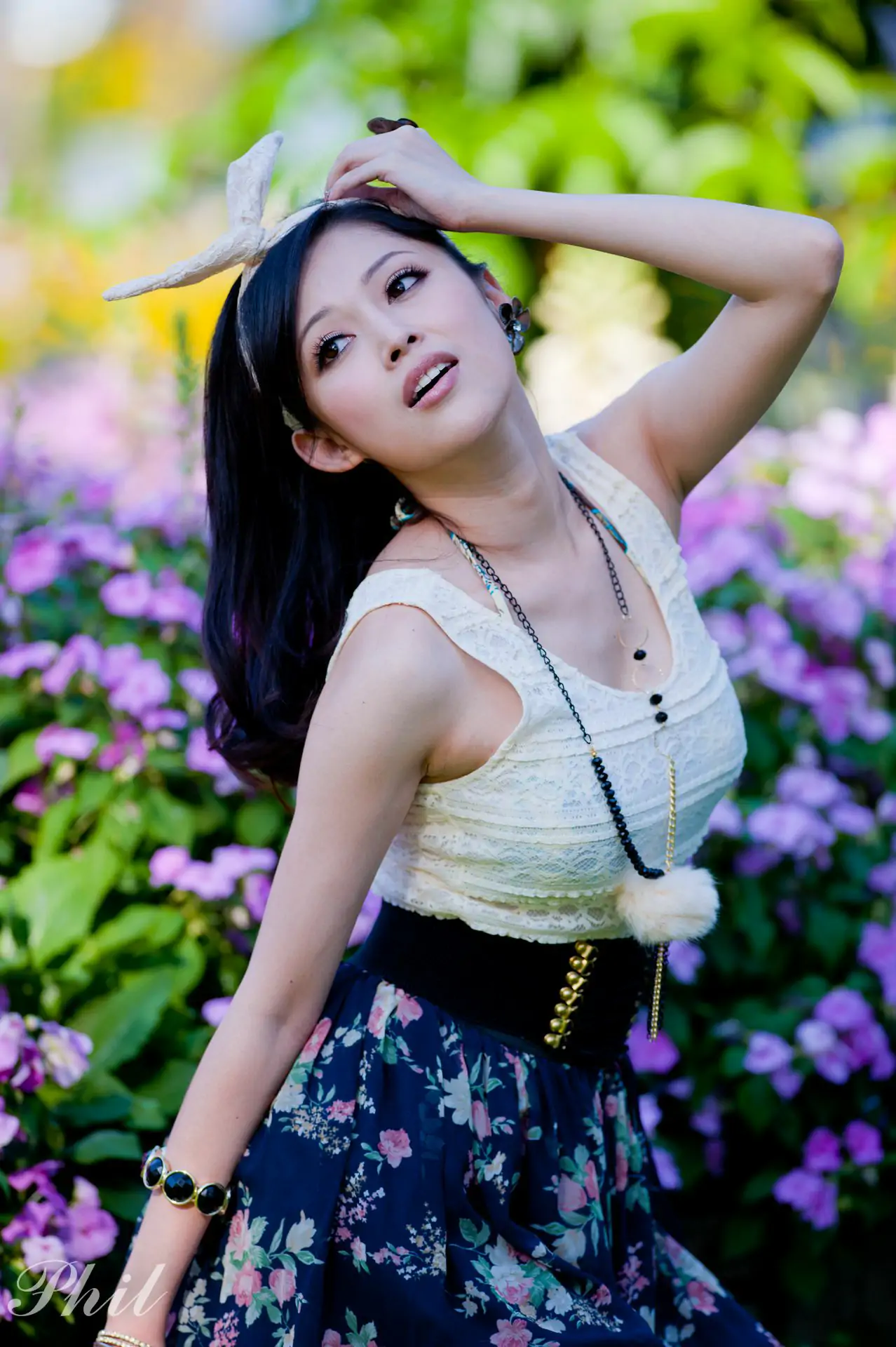 Beautyleg腿模Avy《連衣裙公園外拍》