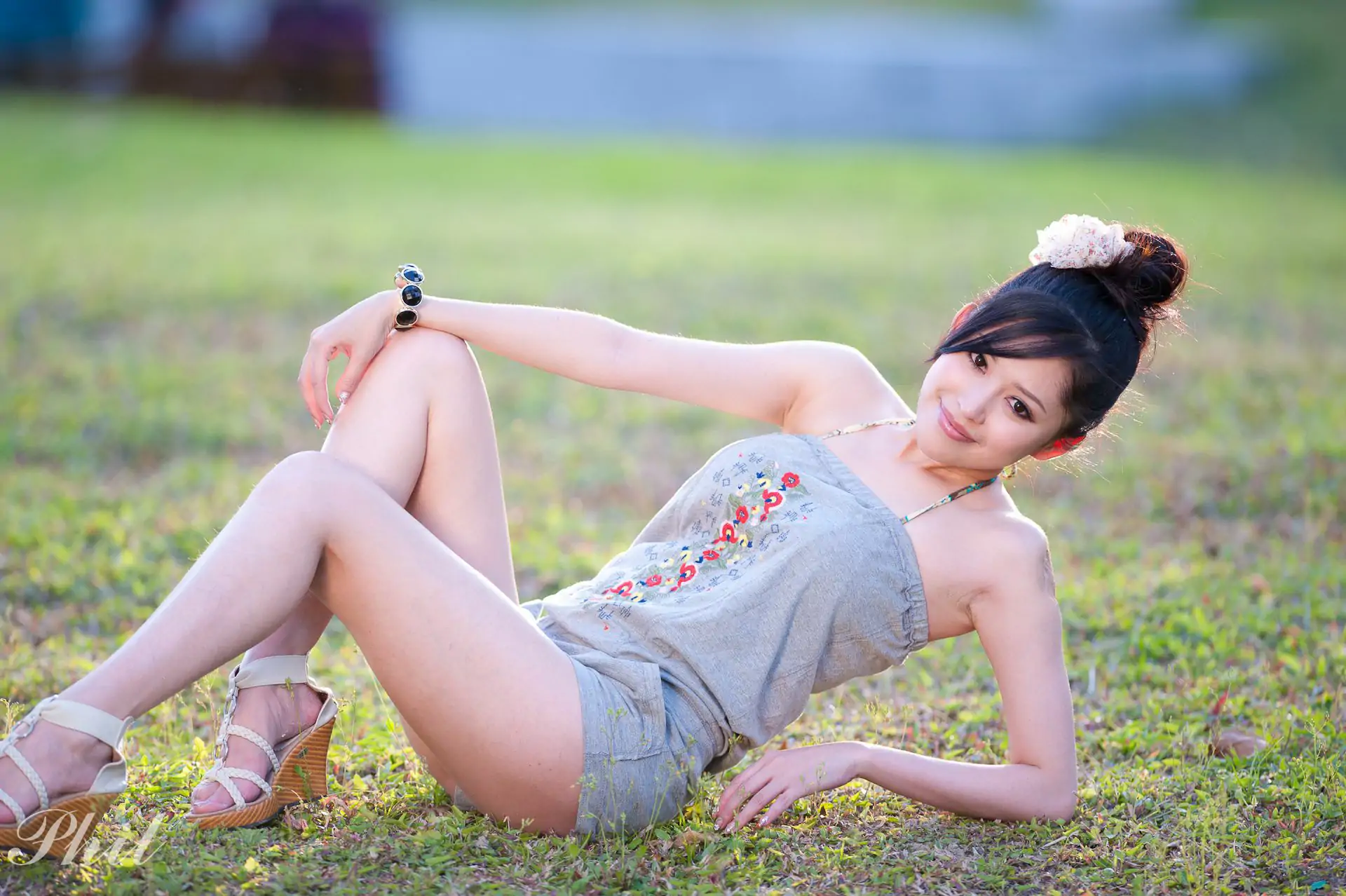 臺灣女神Avy杜可薇《吊帶短褲系列》小清新唯美外拍