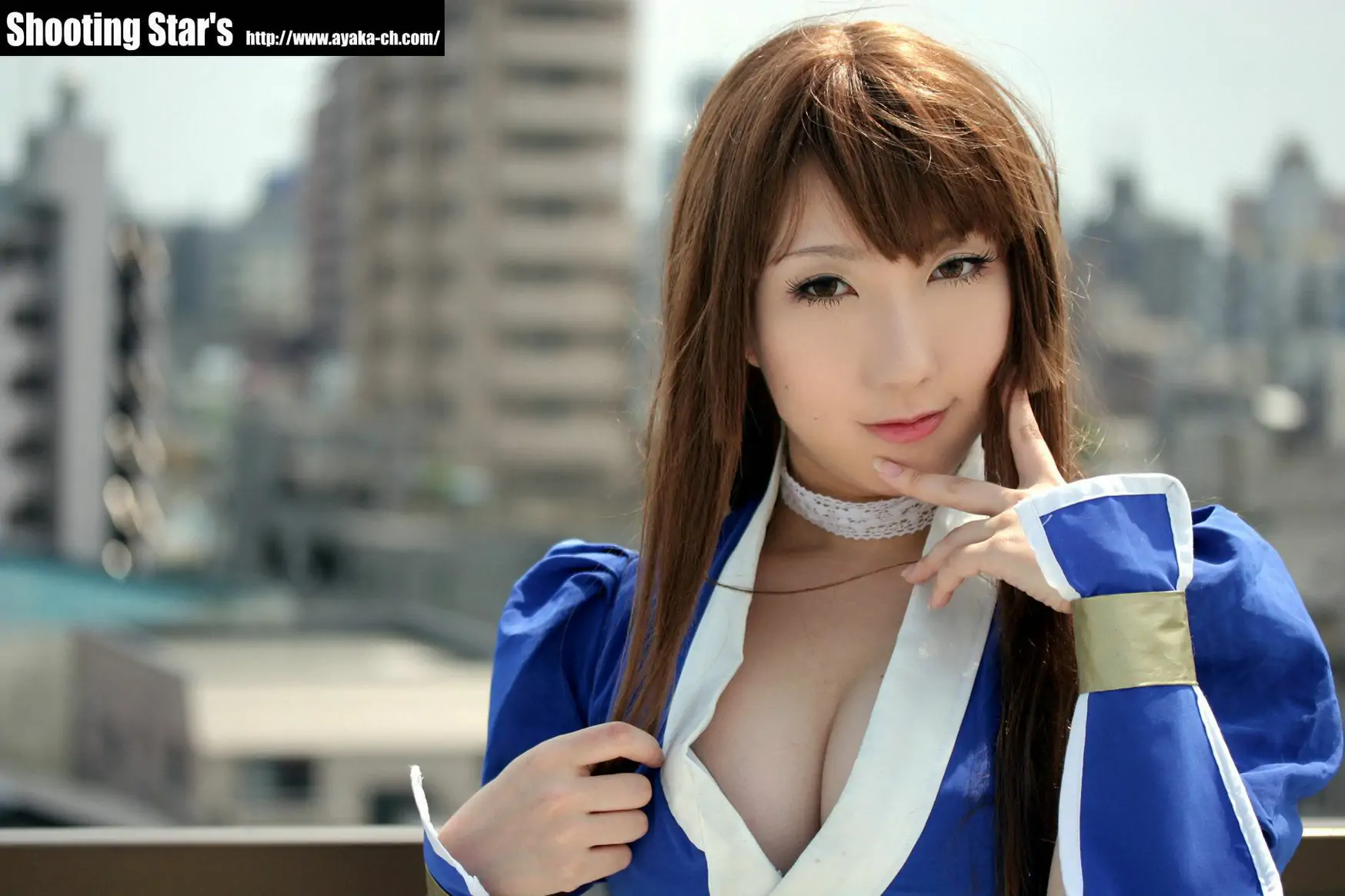 綾香サク (Saku サク Saku Ayaka) 《Dead Or Alive》-霞-Kasumi 藍色