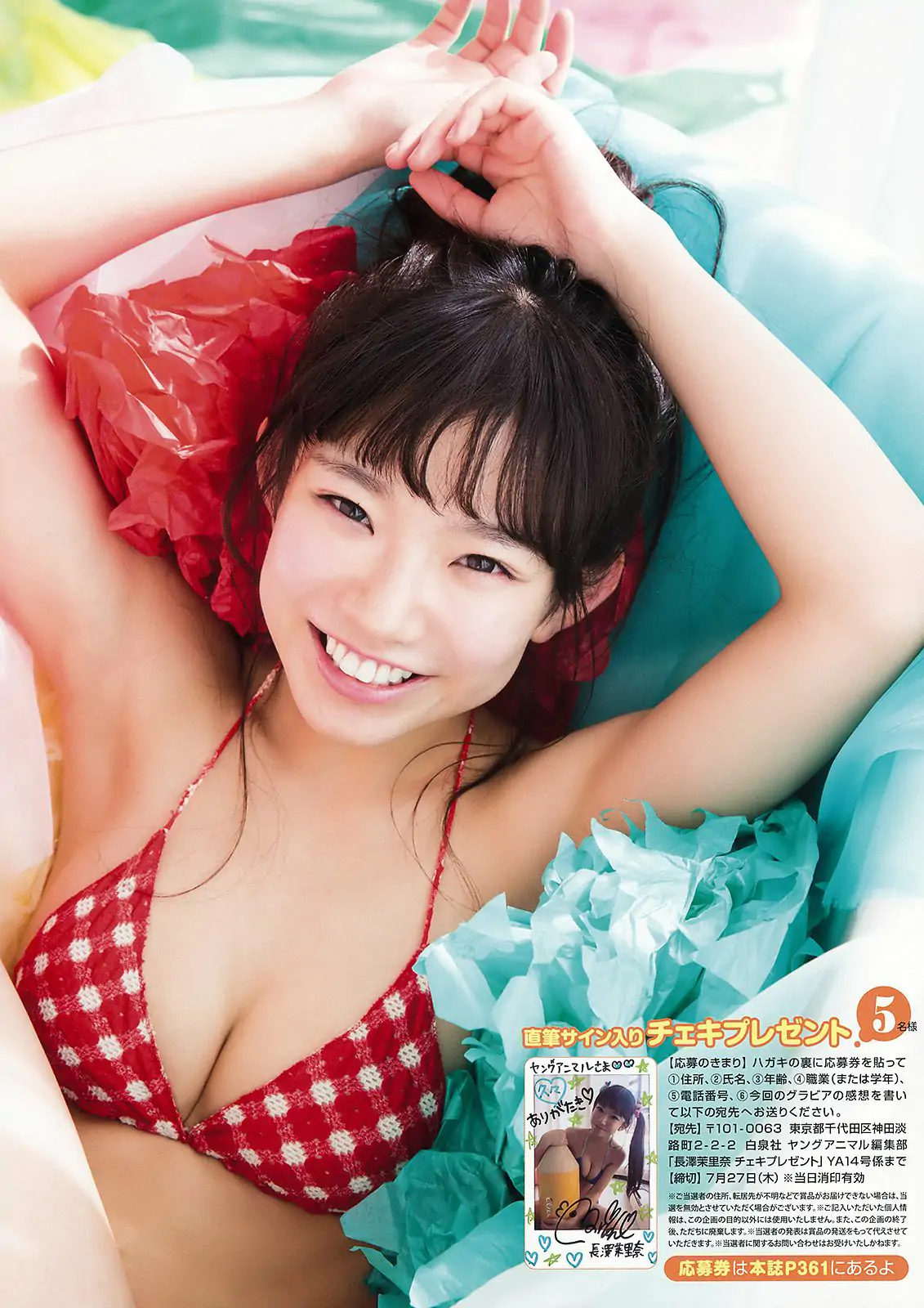澤北るな 滝口ひかり 大原優乃 長澤茉裡奈 [Young Animal] 2017年No.14 寫真雜志