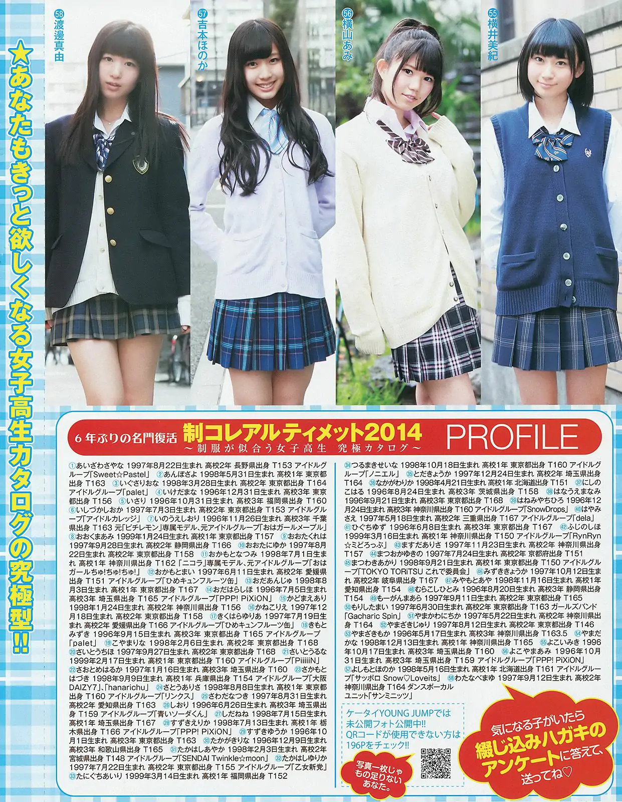 新川優愛 木元みずき 制コレ アルティメット2014 [Weekly Young Jump] 2014年No.21-22寫真雜志