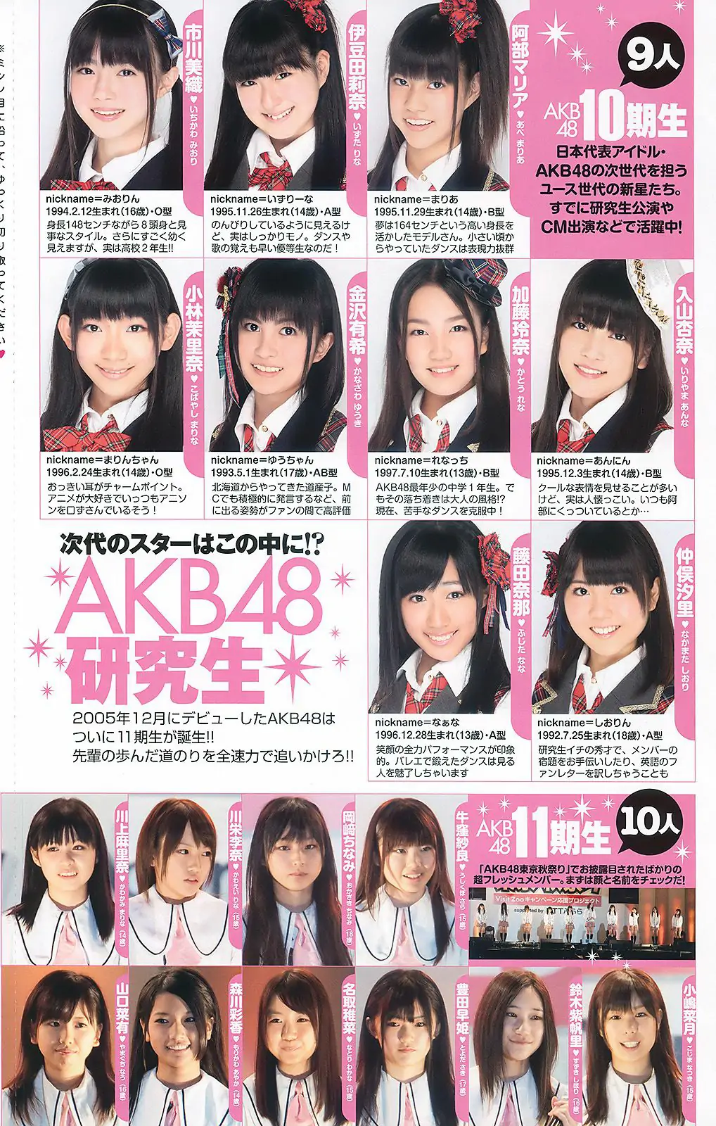 AKB48 滝沢乃南 間宮夕貴 內田眞由美 [Weekly Playboy] 2010年No.44 寫真雜志